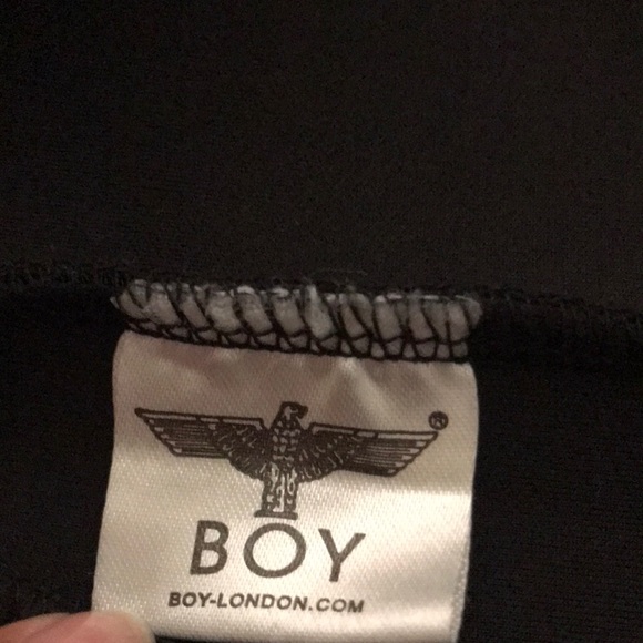 BOY LONDON Youth Small black Bomber Jacket 100% cotton with logo - Picture 10 of 11